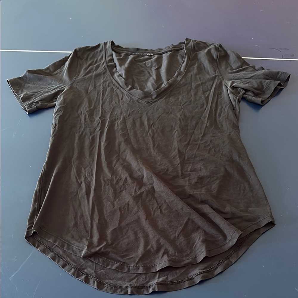 Lululemon Athletica Black Relaxed Short Sleeve Tee